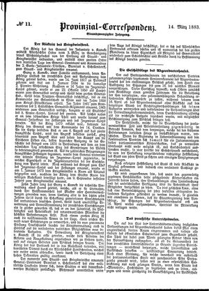 Provinzial-Correspondenz vom 14.03.1883