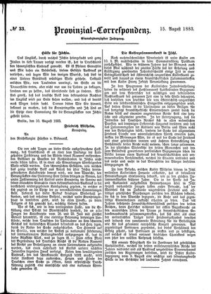 Provinzial-Correspondenz vom 15.08.1883