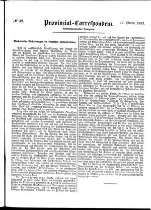 Provinzial-Correspondenz vom 17.10.1883